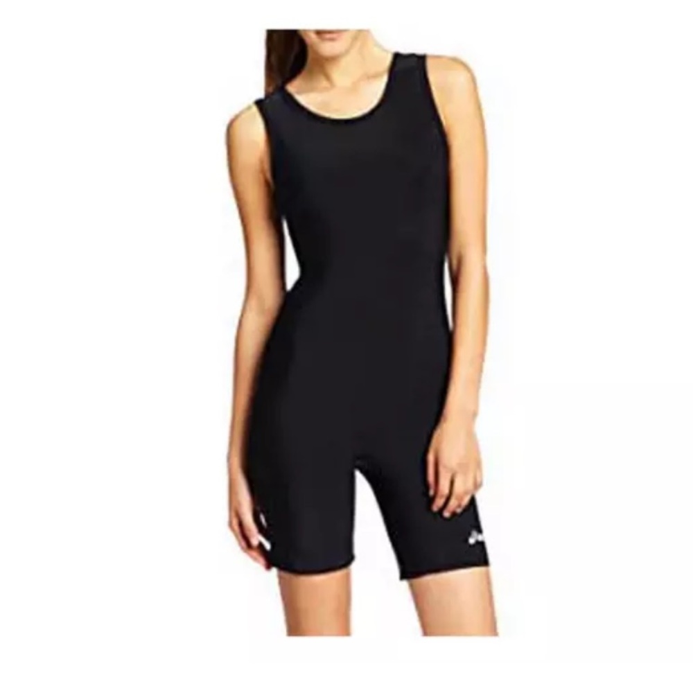 Women's ASICS Modified Singlet - Black Body Suit - Onesie